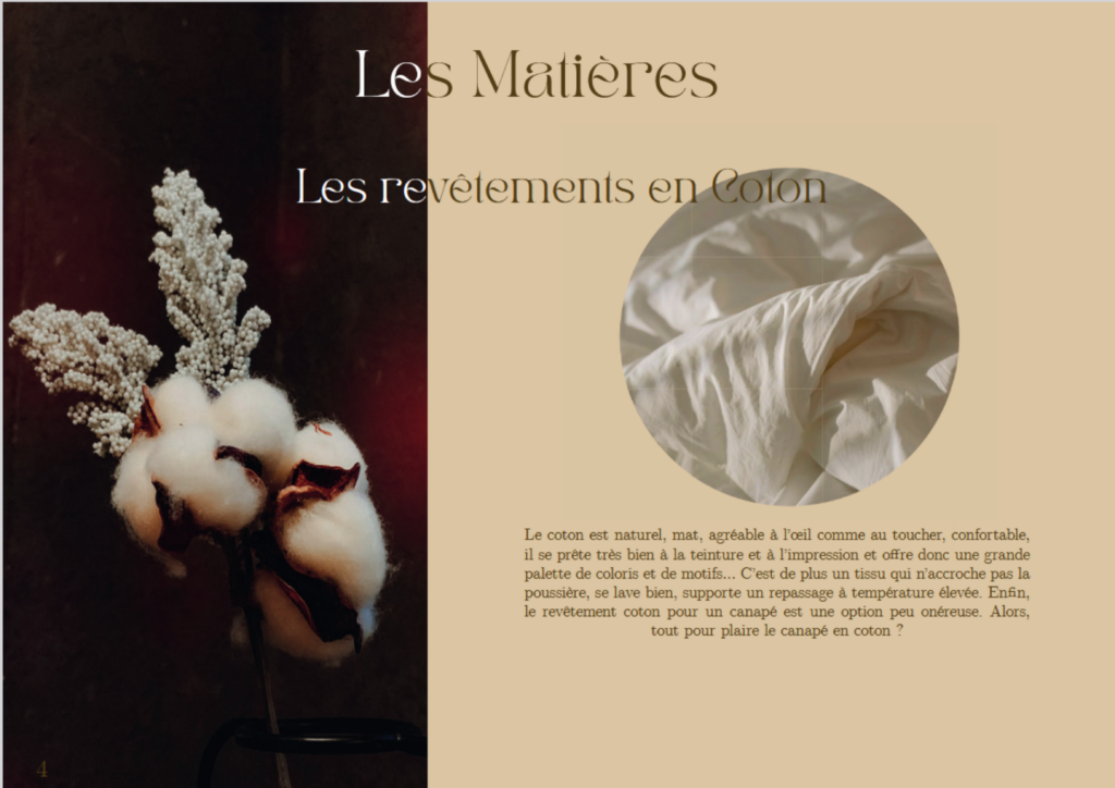 Les matières cahier de tendance